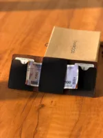 TANWOOD pure leather Trifold button wallet - Image 5