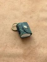 TANWOOD LEATHER mini - Keychain journal Button