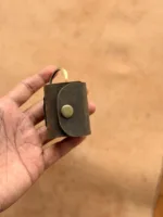 TANWOOD LEATHER mini - Keychain journal Button - Image 2