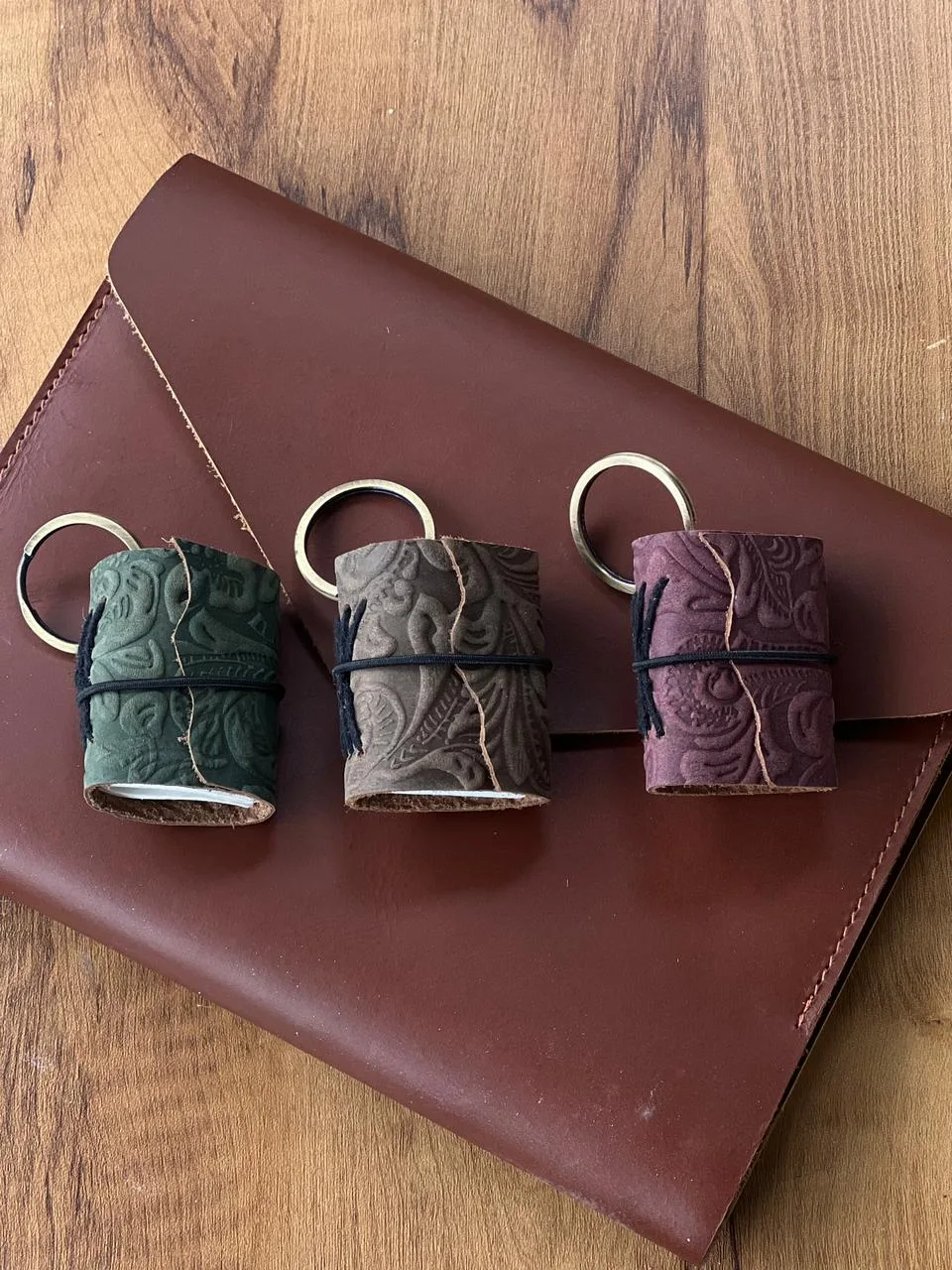 WhatsApp Image 2026-06-29 at 12.24.58 PM (1) TANWOOD LEATHER mini Keychain Journal - Image 1