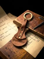 TANWOOD LEATHER MINI Guitar - Keychain - Image 5