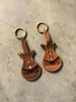 TANWOOD LEATHER MINI Guitar - Keychain
