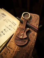 TANWOOD LEATHER MINI Guitar - Keychain - Image 6