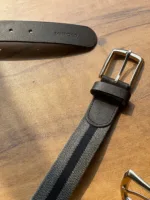 TANWOOD LEATHER Canvas Belt - Grey