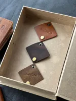 TANWOOD Pure LEATHER Cable Wrap - Organizer 2pcs - Image 4