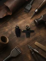 TANWOOD Pure Leather Hugman Keychain - Image 3