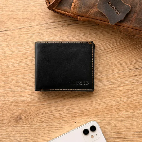 TANWOOD LEATHER Slate Bifold - wallet