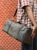 TANWOOD Travel Weekender  Duffle Bag Pure Leather- 30ltr Capacity - Image 4