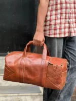 TANWOOD Travel Weekender  Duffle Bag Pure Leather- 30ltr Capacity - Image 11