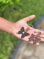 TANWOOD PURE LEATHER Mini – butterfly Keychain - Image 9