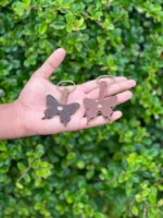 TANWOOD PURE LEATHER Mini – butterfly Keychain - Image 2