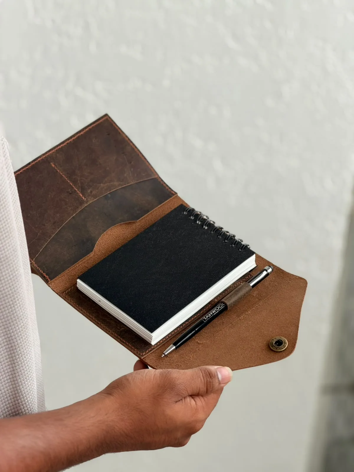WhatsApp Image 2026-06-29 at 12.17.28 PM (1) TANWOOD LEATHER mini Notekeeper - Image 1