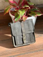 TANWOOD PURE LEATHER UNISEX BOXY Sling - Bag - Image 11