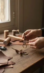 TANWOOD Leather artisan wing keychain - Image 4