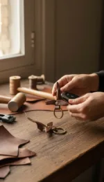 TANWOOD Leather artisan wing keychain - Image 7