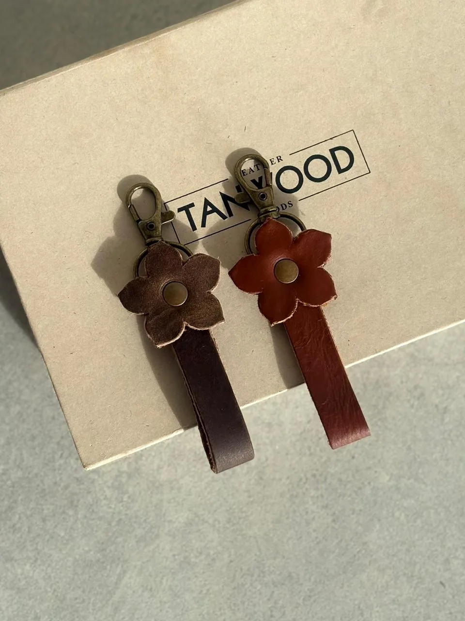 WhatsApp Image 2026-09-02 at 12.25.33 PM (1) TANWOOD Leather Handcrafted Flower - Keychain - Image 1