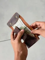 TANWOOD LEATHER Raw Button -Wallet - Image 3