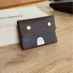 TANWOOD LEATHER Raw Button -Wallet