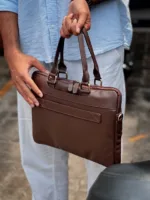 TANWOOD LEATHER 14inch metro - Laptop Bag - Image 2