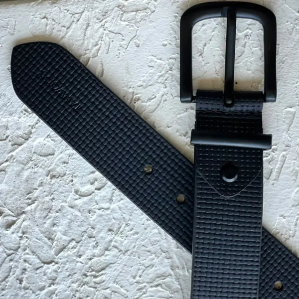 TANWOOD LEATHER Solid brick black - BELT