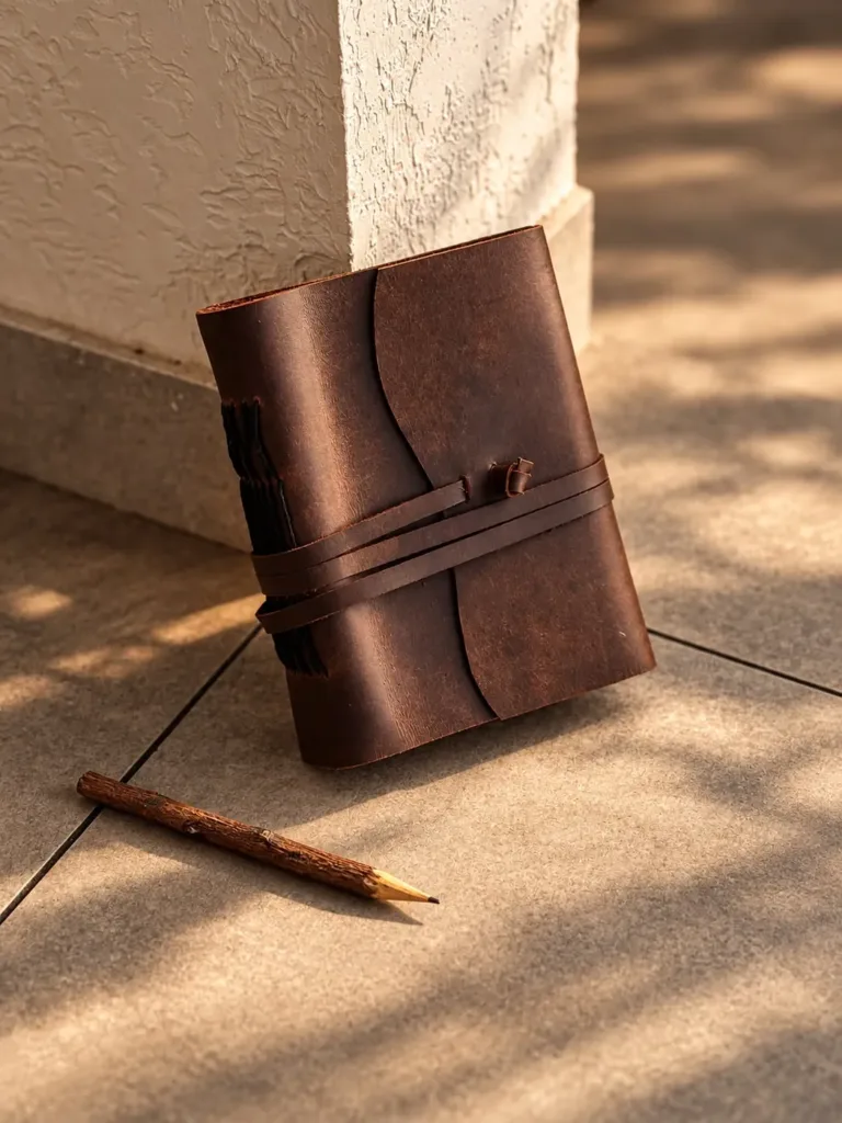 Tanwood leather - journal-standing